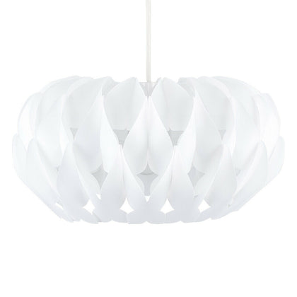 Modern Pendant Light Shade Matt White Pleated Origami Ceiling Lounge Lighting