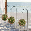 8x Border Garden Shepherds Crook Hooks for Bird Feeders & Lanterns 3 Colors 90cm