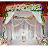 10ft Heavy Duty Wedding Ceremony Canopy Chuppah Backdrop Stand Kit Height Adjust