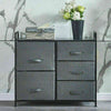 HOT Chest Of Drawers Bedroom Furnitures Bedside Cabinet Fabric Storage Wardrobe