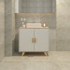 Bathroom Wall Cabinet Storage MDF Cupboard with Door Shelves Cupboard White
