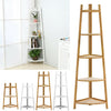3-5 Tier Wood Corner Shelf Standing Shelving Plants Stand Storage Rack Home Deco