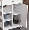 Small Kitchen Trolley Butchers Block Island Storage Cupboard Cart Shelves Unit