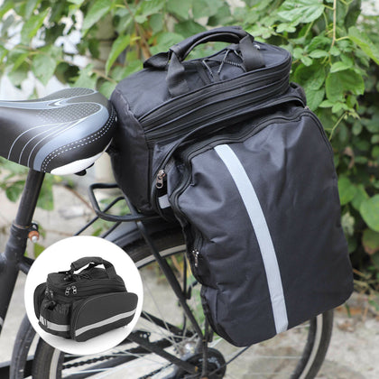 Bike Rear Rack Bag Cycling Saddle Waterproof Seat Pouch Storage Pannier Bags