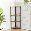 4 Tier Tall Corner Shelf Shelving Unit Display Stand Metal Frame Home Office