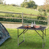 Portable Camping Table Alu Folding Adjustable Height Outdoor Picnic Party Desk