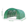 6Mx3Mx2M Walk-in Polytunnel PE Cover Plant Grow Garden Outdoor Waterproof House