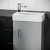 Cloakroom Bathroom 400 Light Grey Basin Sink Vanity Unit Floor Standing |Nanuya