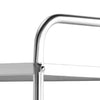 2 Tier Stainless Steel Kitchen Trolley Hotel Catering Serving Cart Rolling Rack