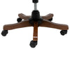 Linen Upholstered Swivel Computer Desk Chair Button Back Office Executive Chair