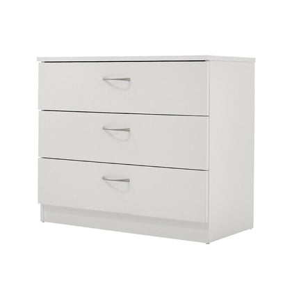 Modern White Chest of Drawers 3 Draws Bedroom Furniture Hallway Storage Cabinet
