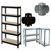 5 TIER HEAVY DUTY BOLTLESS METAL SHELVING SHELVES STORAGE SHELF GARAGE HOME