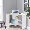 PC Computer Desk Home Office Corner Table Shelves Small Compact White Black