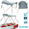 2 Bow Bimini Top Grey 160cm Water Resistant Boat Canopy Canvas Cover Anti-UV