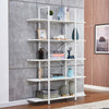Tier Ladder Shelf Bookcase Wood Storage Rack Home Office Book Holder Shelves NEW