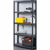 5 TIER PLASTIC SHELVING UNIT STORAGE RACKING SHELVES GARAGE WAREHOUSE