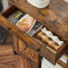 Industrial Side Cabinet Rustic Metal Cupboard Small Vintage Storage Sideboard TV
