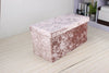 Crushed Velvet Storage Box Diamante Ottoman Folding Foot Stool Seat Bench
