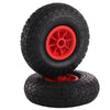 2 X 10" Pneumatic Sack Truck Trolley Wheel Barrow Tyre Tyres Wheels 3/3.5-4.0