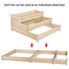 Wooden Raised Garden Bed 3 Tier Elevated Planter Box Kit for Vegetable Flowers