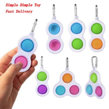 Hot Fidget Simple Dimple Toy Fat Brain Stress Relief Kids Early Educational Toys
