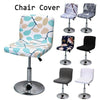 Bar Stool Chair Cover Floral Printed Front Desk Seat Chairs Protector Covers UK