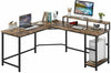 Computer Desk L-Shaped Home Office DesK Workstation Corner Study Desk-Rustic