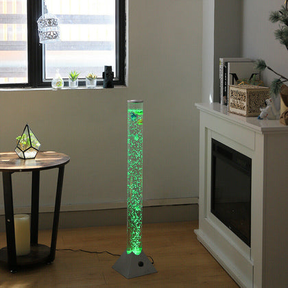 Colour Changing LED Aquarium Sensory Bubble Fish Water Tube Lamp Floor Lamp