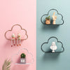 Cloud Shaped Wall Hanging Storage Rack Metal Show Display Holder Home Decor