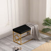 Velvet Chesterfield Footstool Coffee Table Ottoman Pouffe Stool Bed Bench Chair