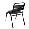 Aluminium Chrome Bistro Table Square Round Stacking Chair Cafe Outdoor Furniture