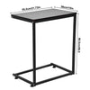 Bedside Sofa Side Table C-Shaped Coffee Laptop End Laptop Desk for Living Room