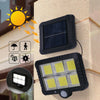 120 LED Solar Powered Outdoor Garden Light Security Flood Wall Lamp UK seller