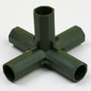 Plastic Structure Connectors Green Outdoor Garden Greenhouse Pole Joints Adapter