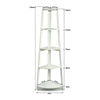 White 5 Tier Tall Corner Shelf/Shelving Unit Display Stand Home Bathroom/Loung