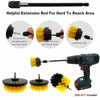 12pcs Drill Brush Electric Attachment Set Power Scrubber Cleaner Cleaning Carpet