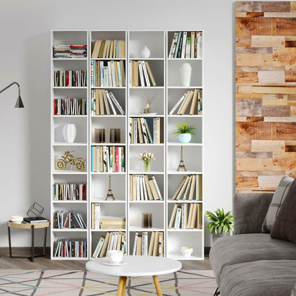 2x 8-tier Media Storage Cabinet CD Shelf Tower Rack Stand Multimedia Organizer