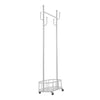 Mobile Clothes Coat Rail Garment Dress Hanging Rack Shelf Storage Display Stand