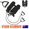 Mini LCD Display Twist Stepper Exercise Arm Cords Stair Climber Fitness Swing