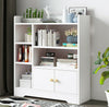 Storage Cabinet Bookcase Bookshelf Doors Shelving Display Unit Small Organiser