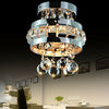 Modern LED Crystal Ceiling Hallway Light Lamp Fitting Pendant Chandelier Chrome