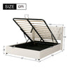 Ottoman Gas Lift Storage Bed Frame 4ft6 5ft Double King Size Velvet Upholstered