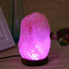 LED Salt Lamp White Himalayan Natural Rock Crystal Healing Ionizing Night Light