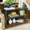 Industrial Console Table Hallway Furniture 3 Tier Bookcase Display Unit Metal