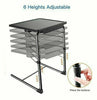 Freestanding Adjustable Portable Table buddy Dinner Laptop desk with cup holder