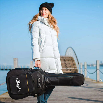 40 41 Inch Thick Padded Guitar Bag Acoustic Guitar Case w/Shoulder Strap &Handle