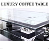 Lux Coffee Tables BlackWith Shelf Rectangle Modern Contemporary For Living Room