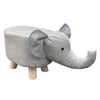 Lovely Animal Shaped Ottomans & Footstools PIG Pouffe Stool with Wood Legs Kids