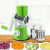 Multi-Manual Slicer Food Fruit Vegetables Fruit Cutter Rotary Grater 3 Blade