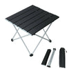 Portable Aluminum Roll Up Table Folding Camping Garden Outdoor Picnic Party UK